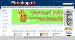 Desktop Screenshot of fireshop.at