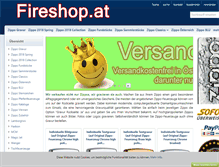 Tablet Screenshot of fireshop.at